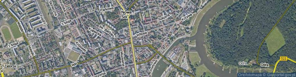 Zdjęcie satelitarne Kuśnierska ul.